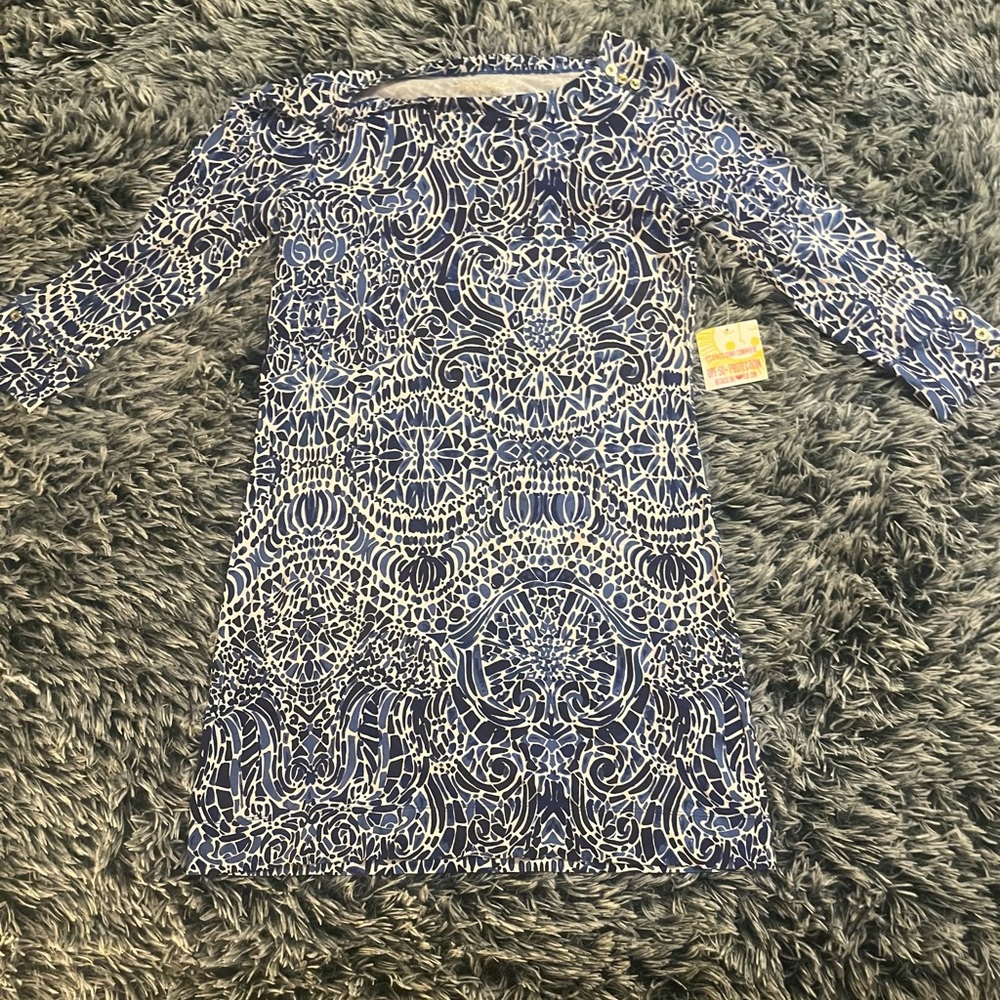 Lilly Pulitzer Navy and White Mini Dress
